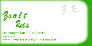 zsolt rus business card